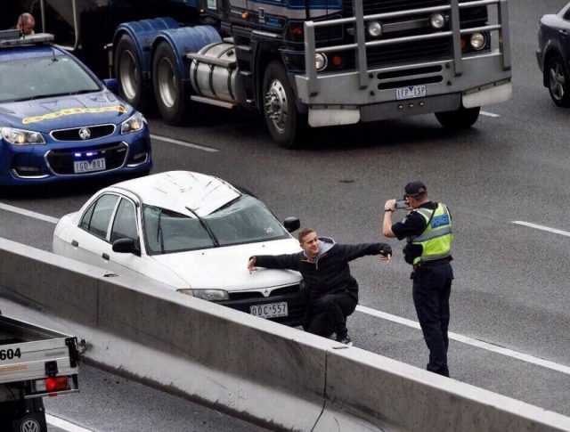 selfie accidente